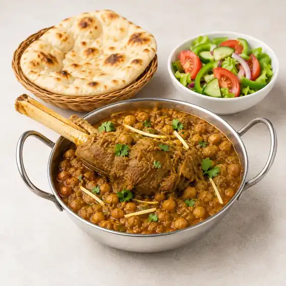 Lamb Shank with Channa Masala