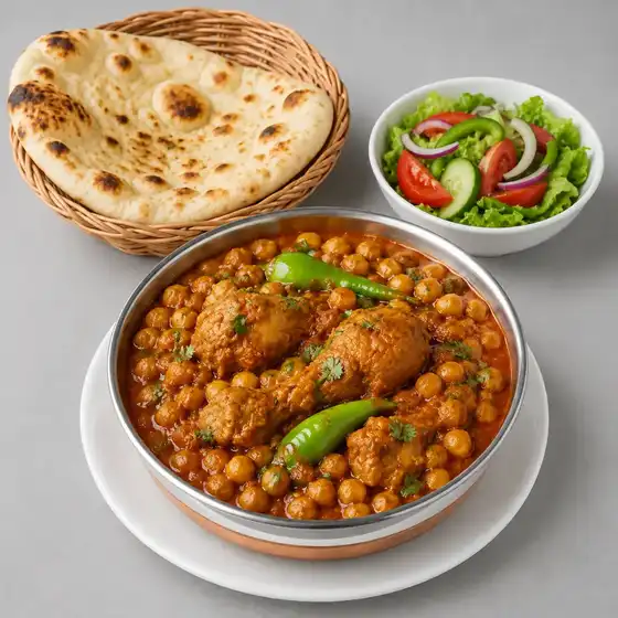 Chicken with Channa Masala